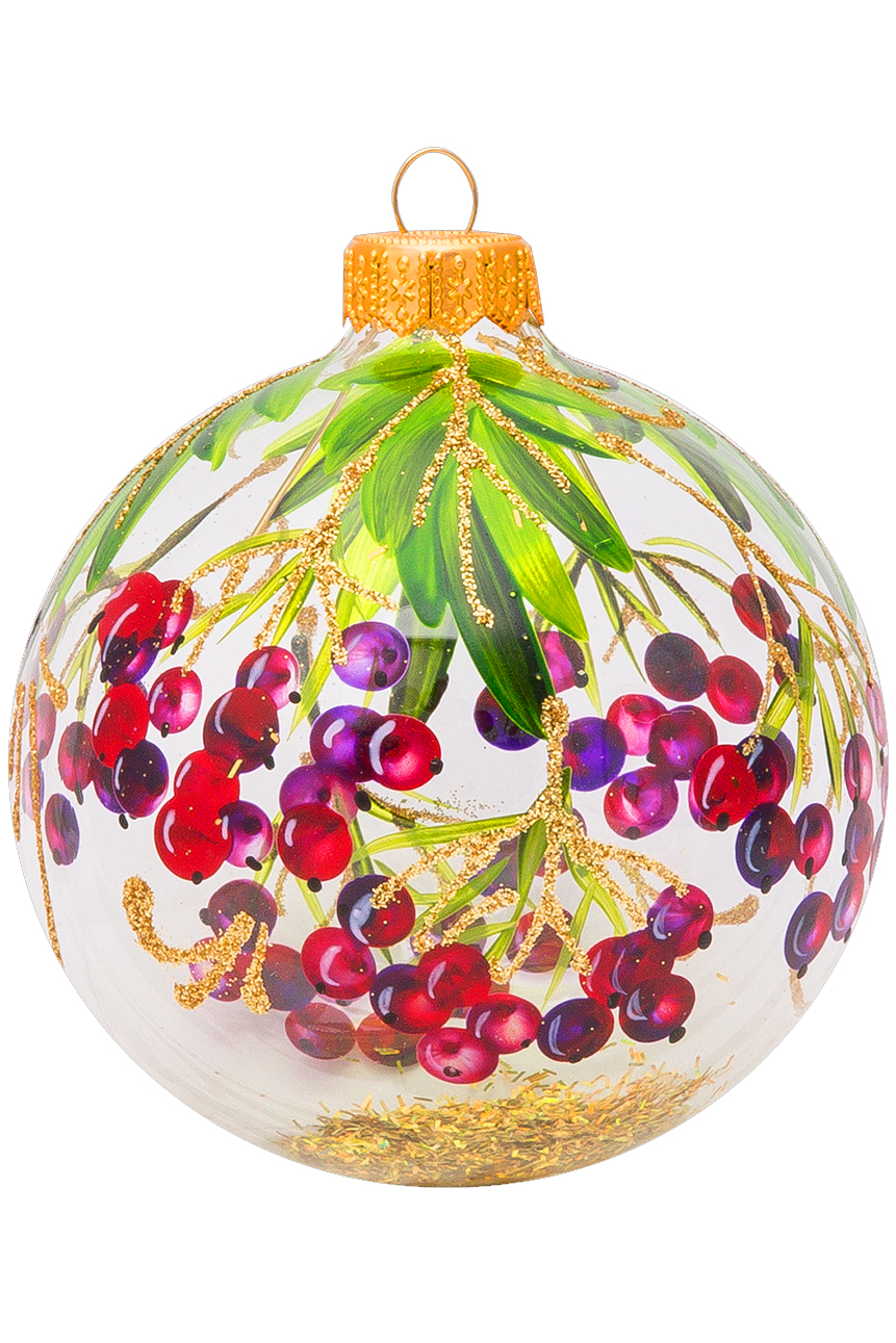 Елочный шар Ягодки-5 Черная смородина КУ-80-234112